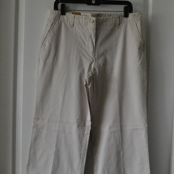 Talbots Chino Women's Wide Leg Petite Pants sz 12P - Picture 1 of 7